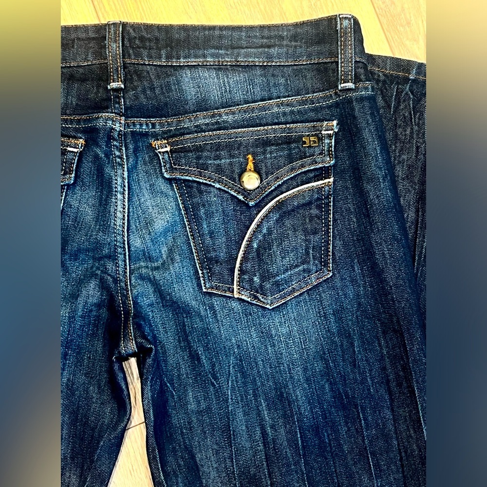 EUC 🎉 JOE’s Jeans ROCKER Dark Blue Long Low Waist Denim Blue Jeans W 29 L 34 - Picture 3 of 9